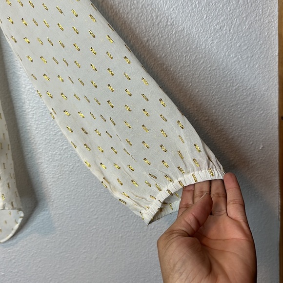 LILLY PULITZER-POOLSIDE RILLA SILK BLOUSE  XS - Picture 5 of 6